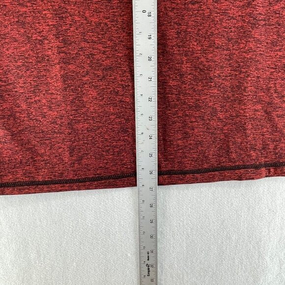 Boombah Shirt Men's Sz M Red Black Heather Crew Neck Casual Active Stretch - Picture 4 of 8